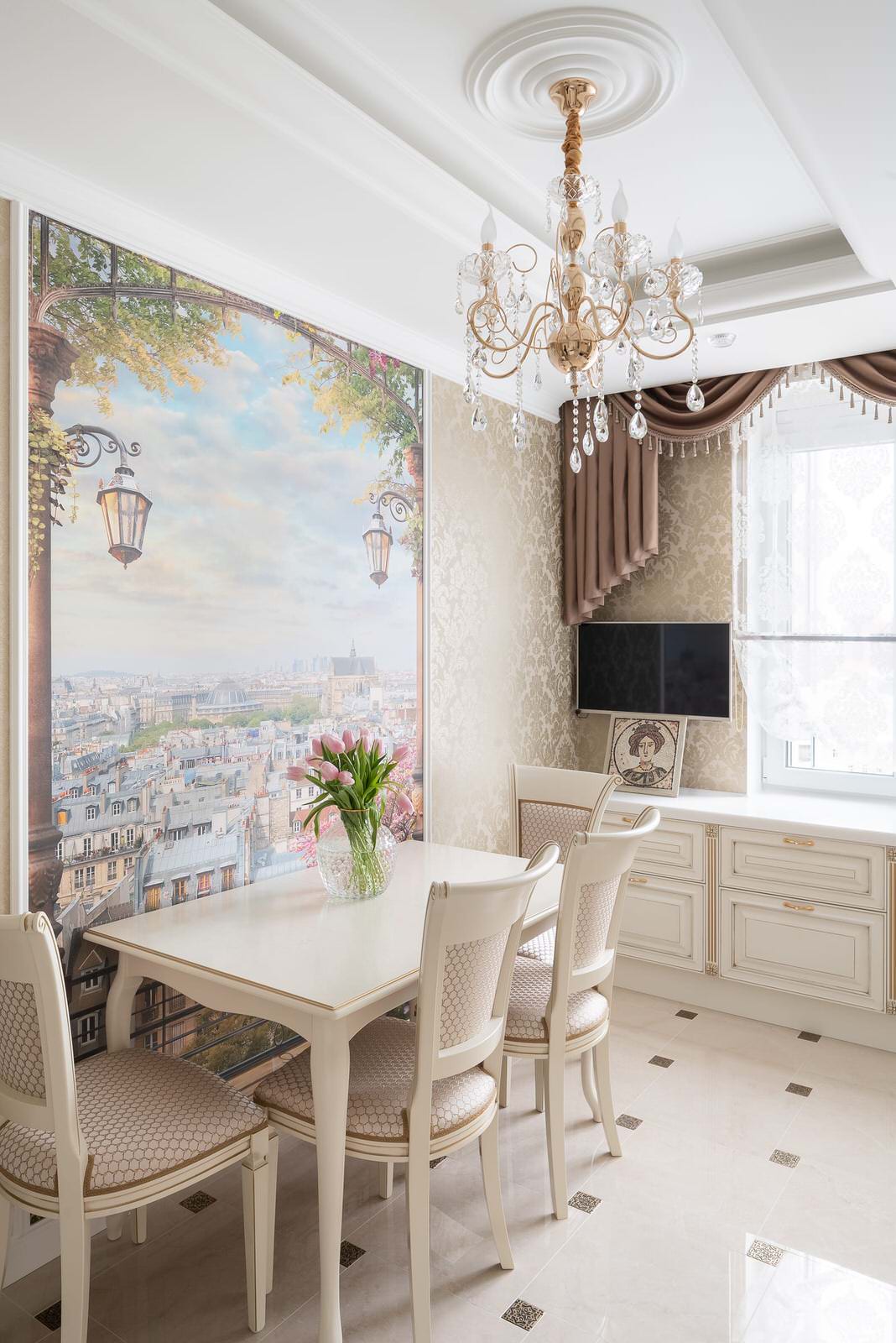 Современная классика с восточными нотами — реализованный проект 88 кв. метров.