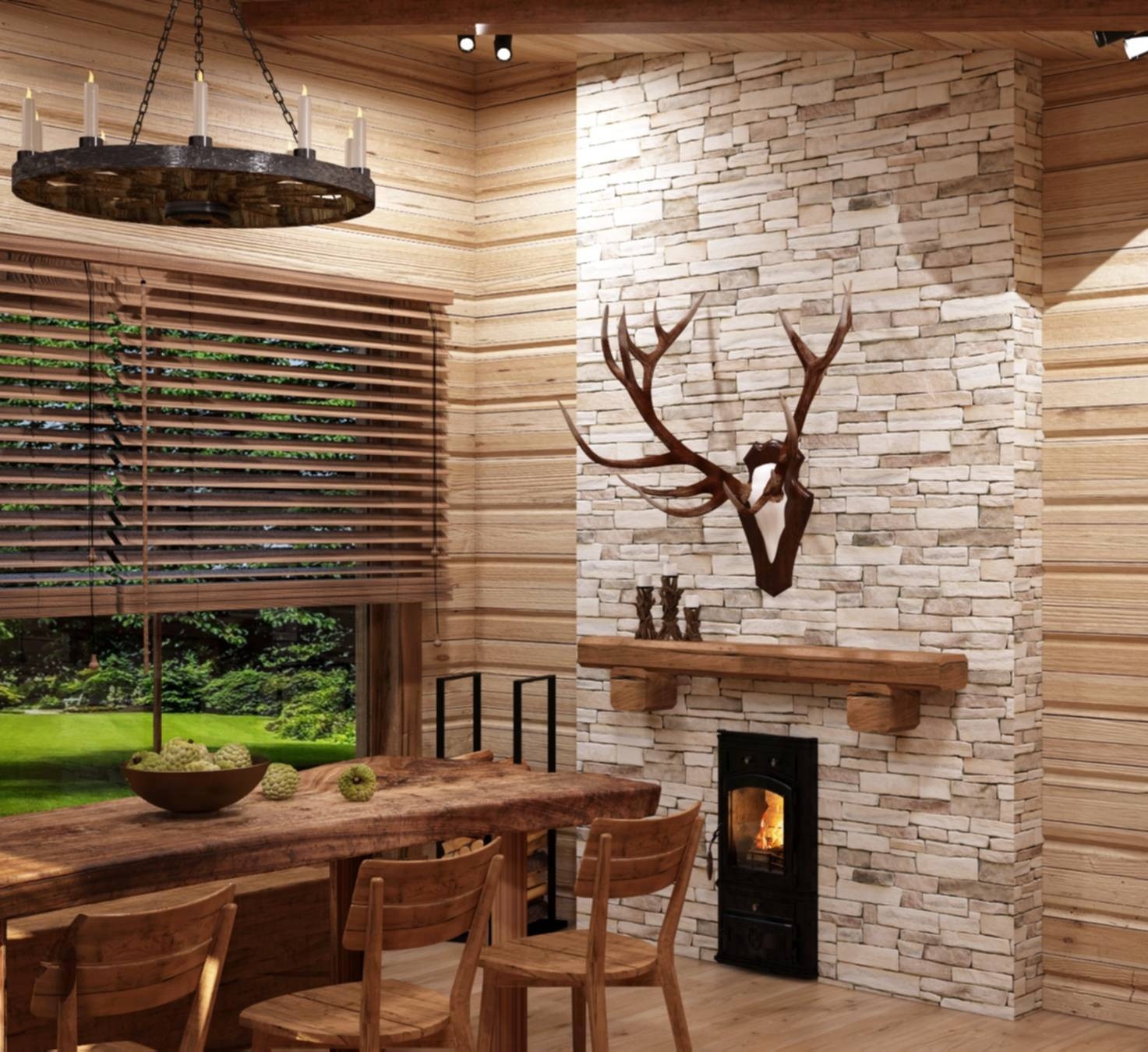 Баня в стиле Шале