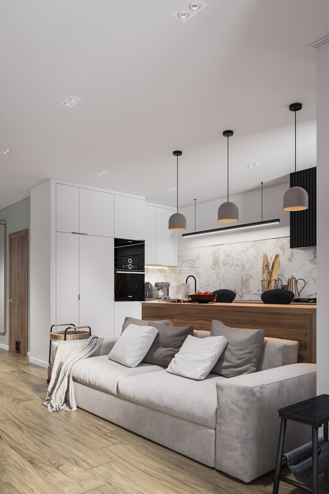 Эко-минимализм на 55 кв.м. Красноярск