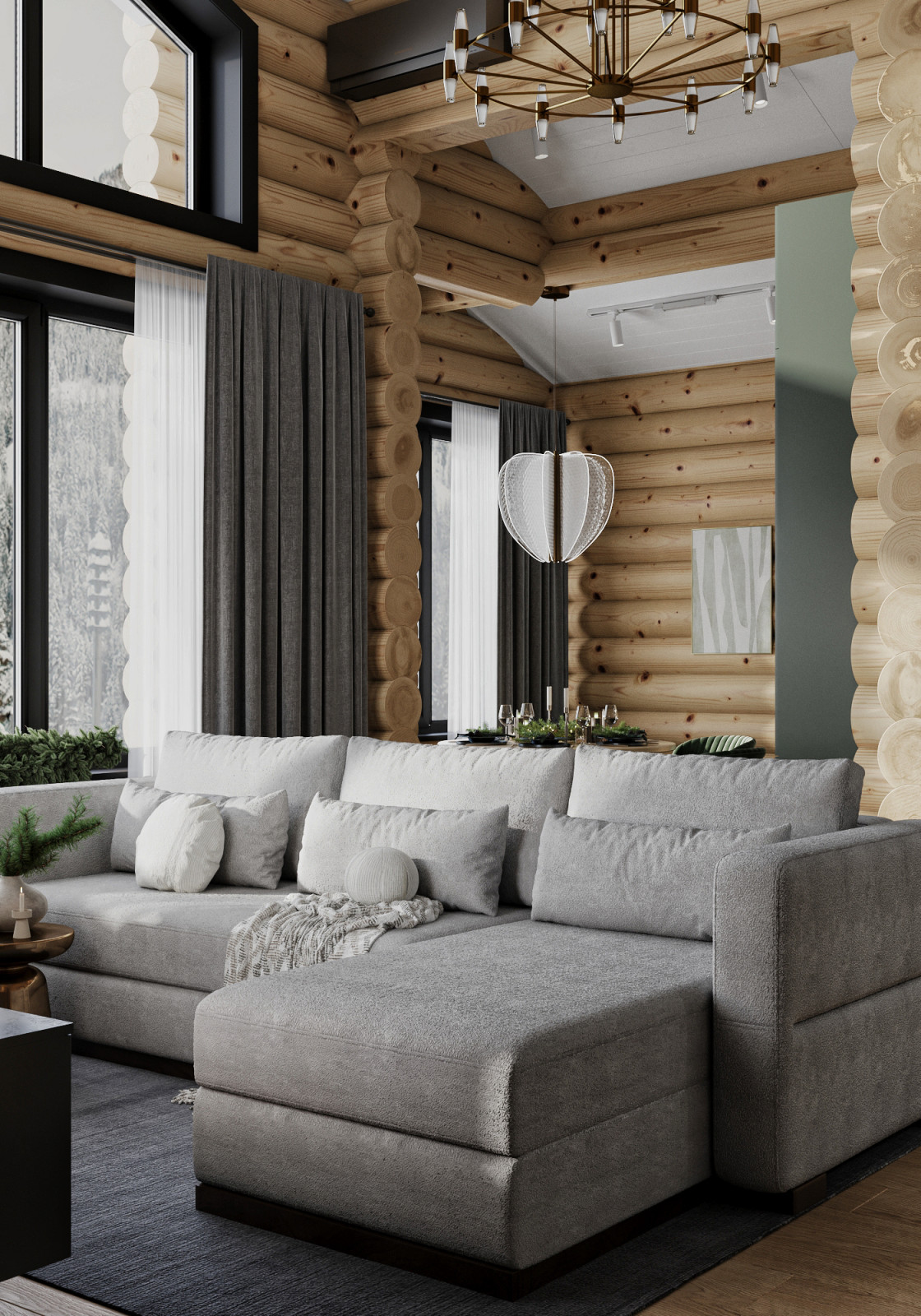 Дизайн загородного дома. п. Шерегеш