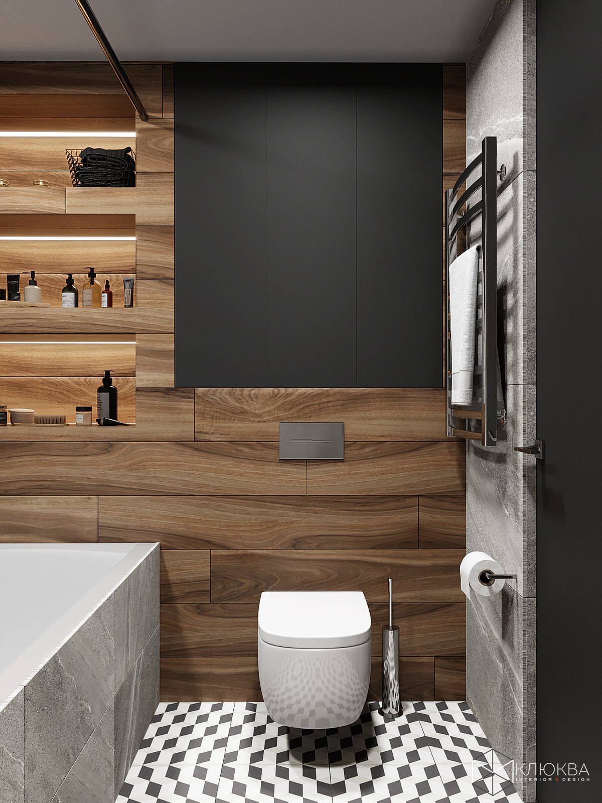 Проект квартиры 60 кв.м  г. Москва