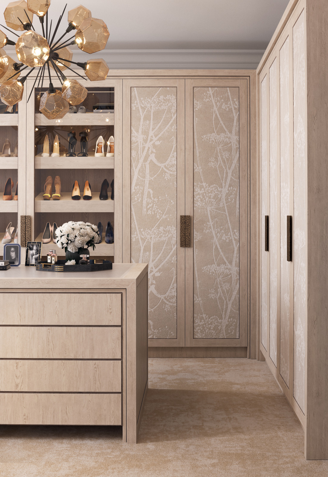 Dressing room in a residential house