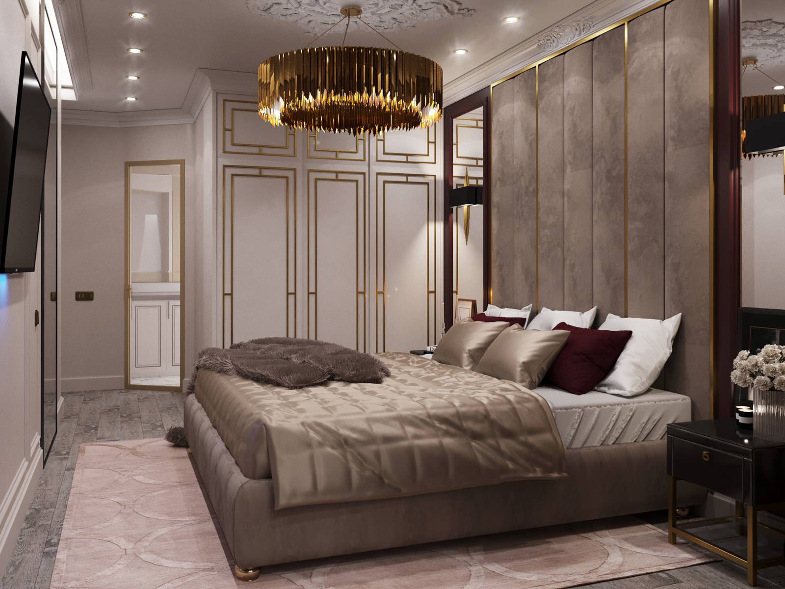 Визуализация хозяйской спальни.