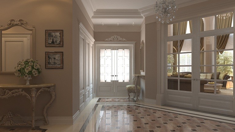 Дизайн проект интерьера роскошного дома в Чулково