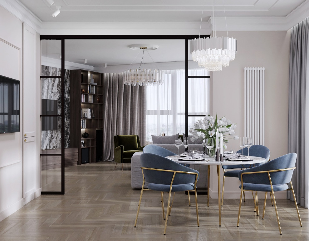 Квартира в ЖК “Leningrad”, который был выполнен для молодой пары.