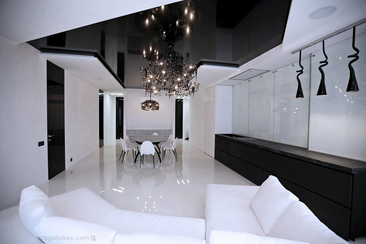 Гостиная сразу после завершения ремонта