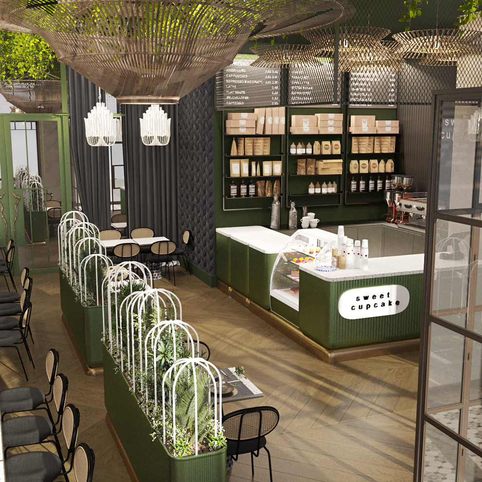 Дизайн-проект интерьера Кафе-Кондитерская