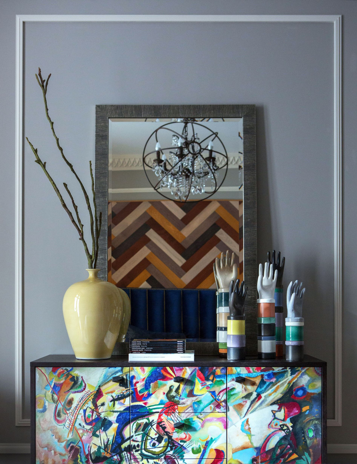 Квартира на стыке классики и поп - арта