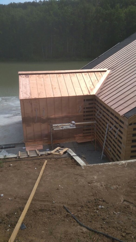 Устройство кровельных и фасадных конструкций с фальцевым медным покрытием