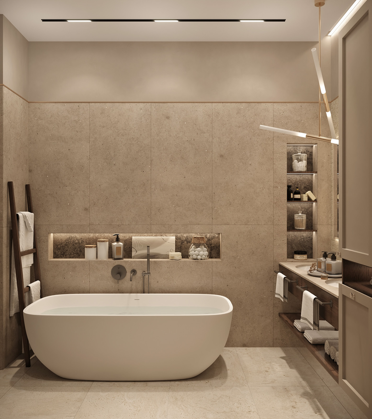 ЖК "Огни". Квартира для большой семьи. Ванная.