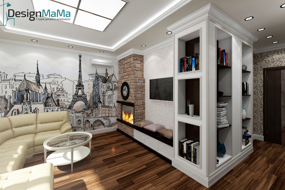 Дизайн гостиной в частном доме. г. Мосальск