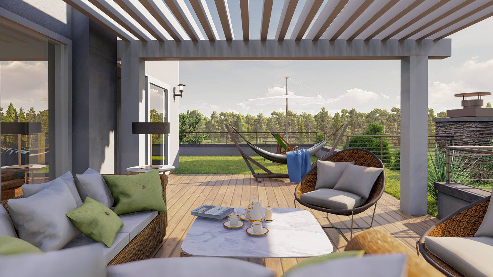 Современный загородный дом