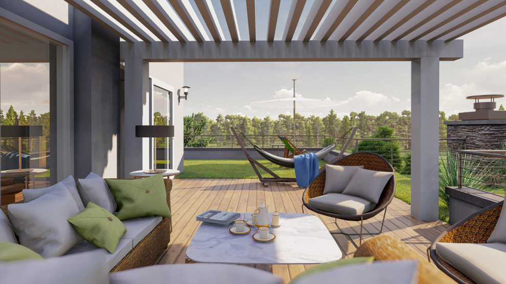 Современный загородный дом