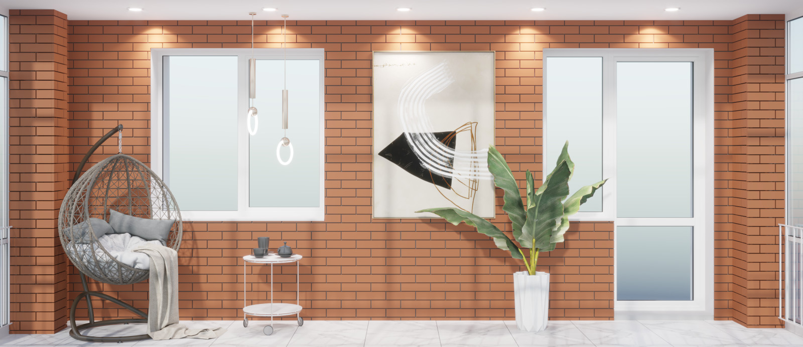 Двухкомнатная квартира в нейтральных тонах