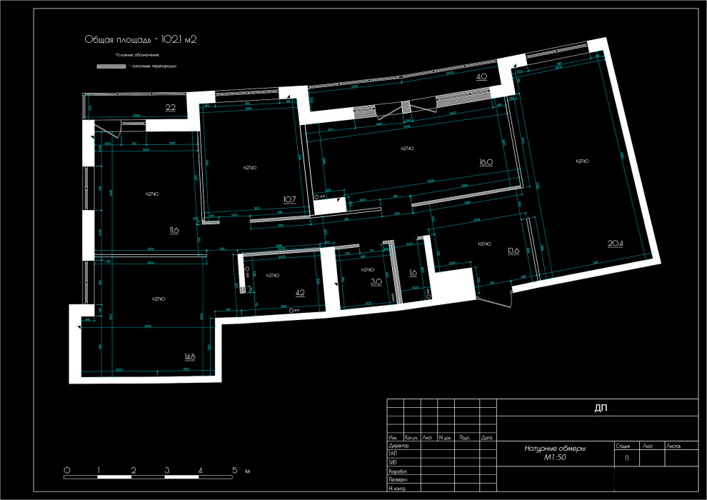 Обложка проекта: Квартира 102,1 м², Комендантский пр., ЖК «Ultra City»