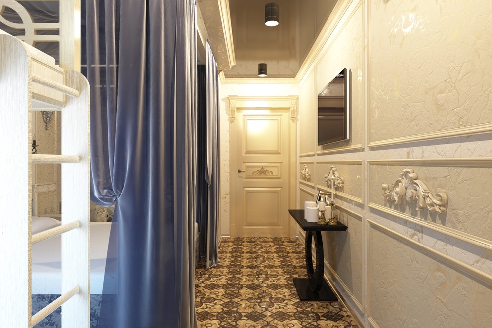 Дизайн интерьера в очень эклектичном стиле