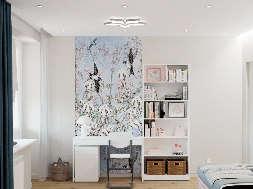 Обложка проекта: Дизайн детской для девочки