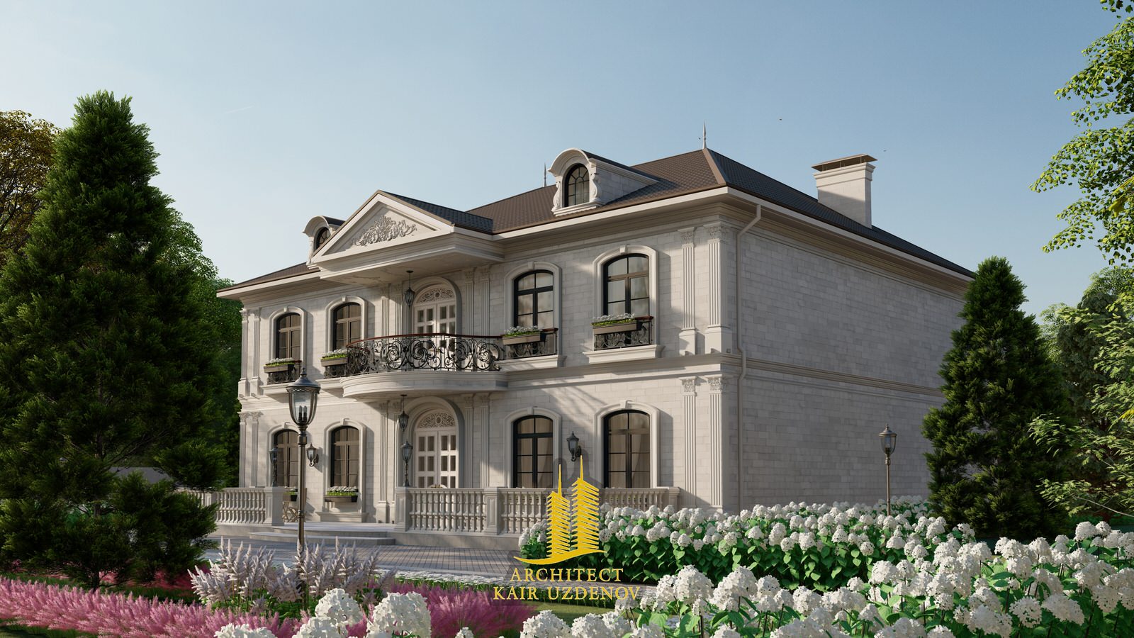 Проект дома в стиле Французский ренесанс