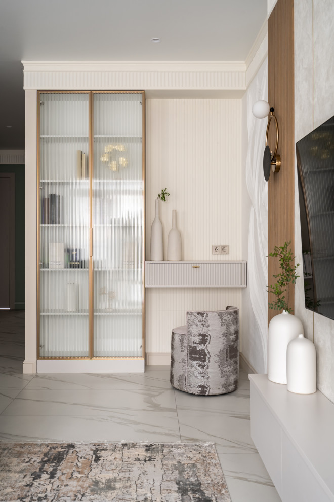 Шкаф и подвесная тумба в гостиную