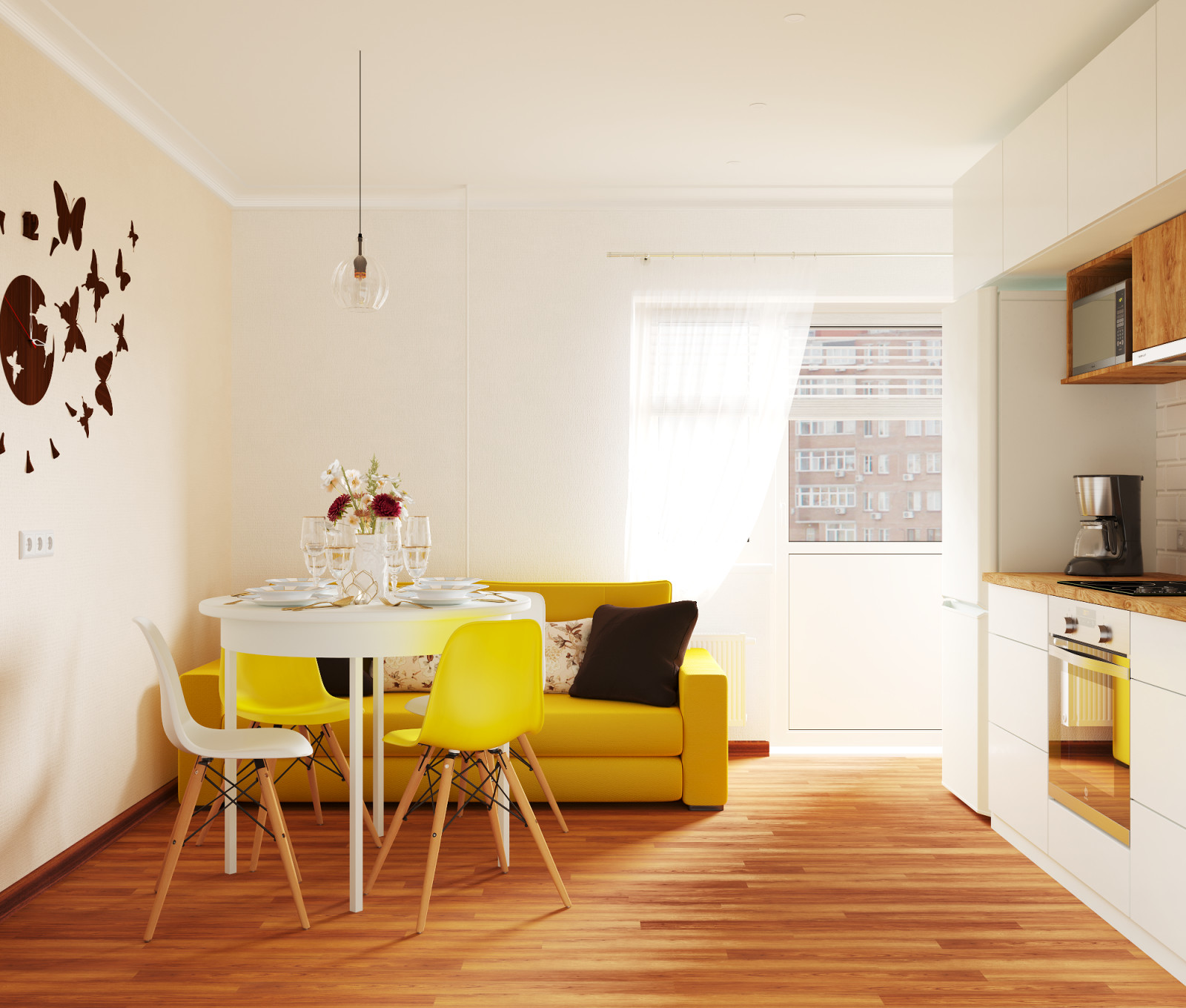 Обложка проекта: Небольшая квартира для семьи с 2-мя детьми