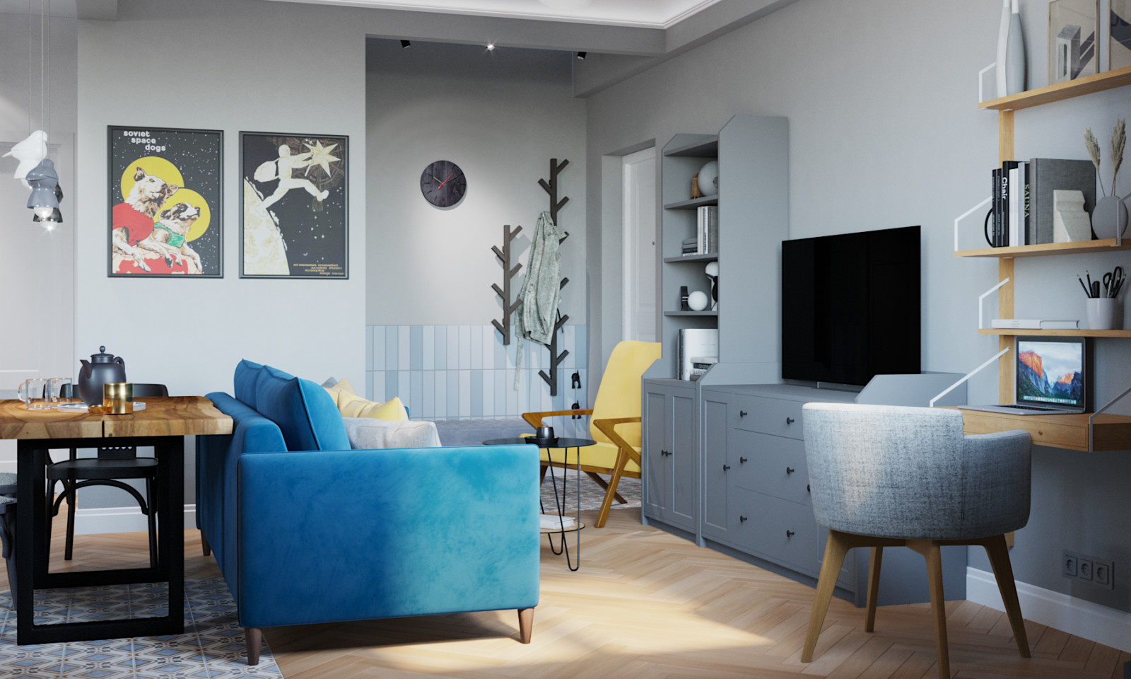 Обложка проекта: Квартира в сталинке (Кухня-гостиная)