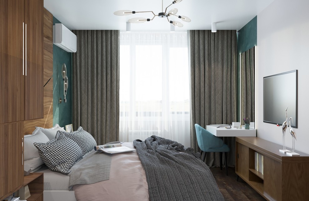 Дизайн - проект 2к. кв 74 м2 в ЖК "Парус" для молодой девушки