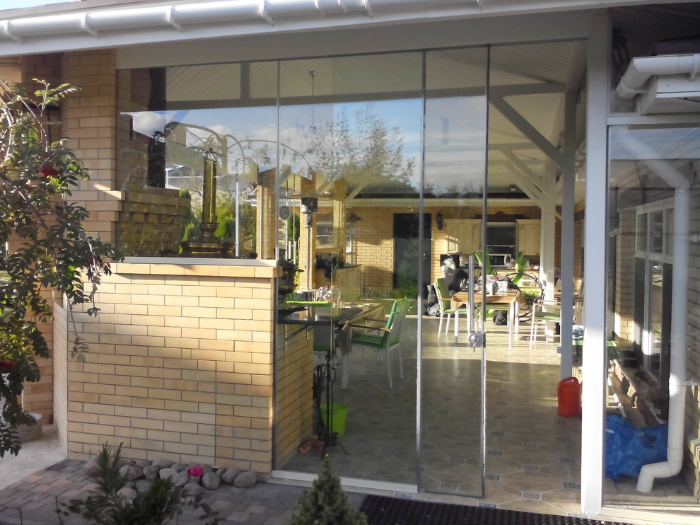 Безрамное холодное остекление в п. Михайловское