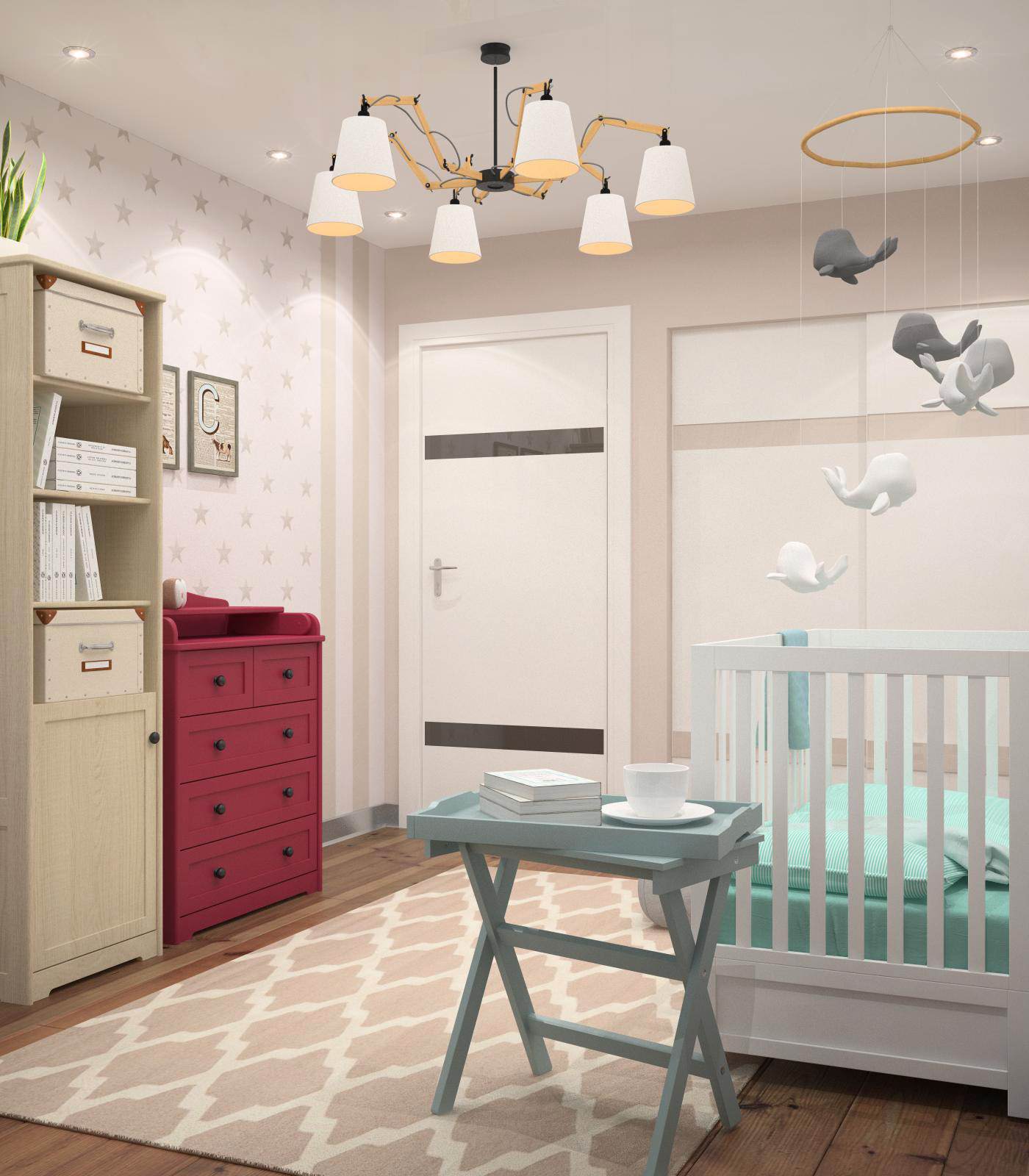 Дизайн-проект трехкомнатной квартиры "Над облаками"