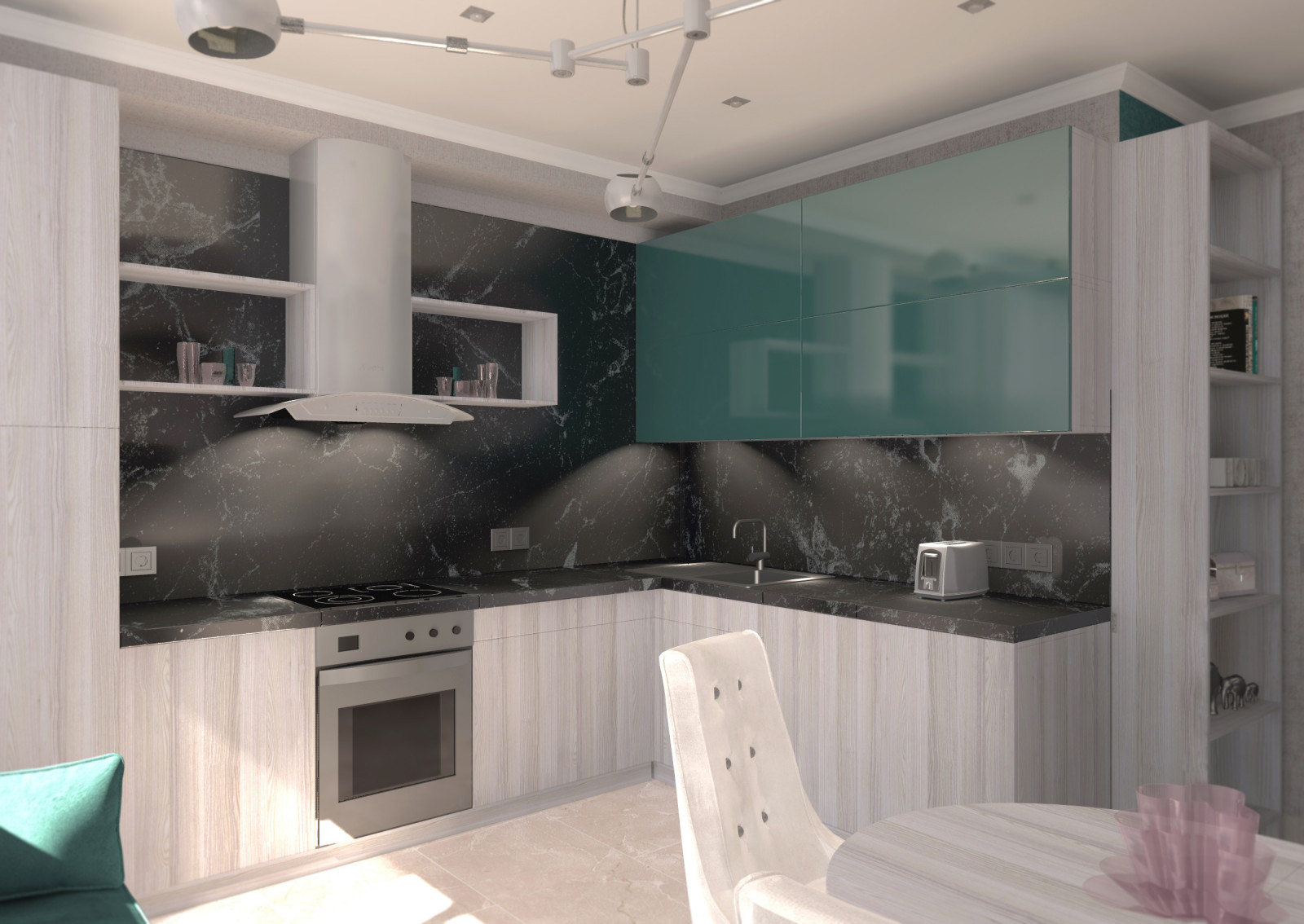 Дизайн проект 1-но комнатной квартиры для сдачи в аренду