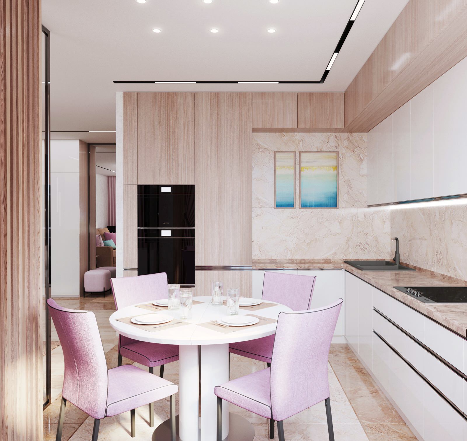 Обложка проекта: Трехкомнатная квартира в современном стиле