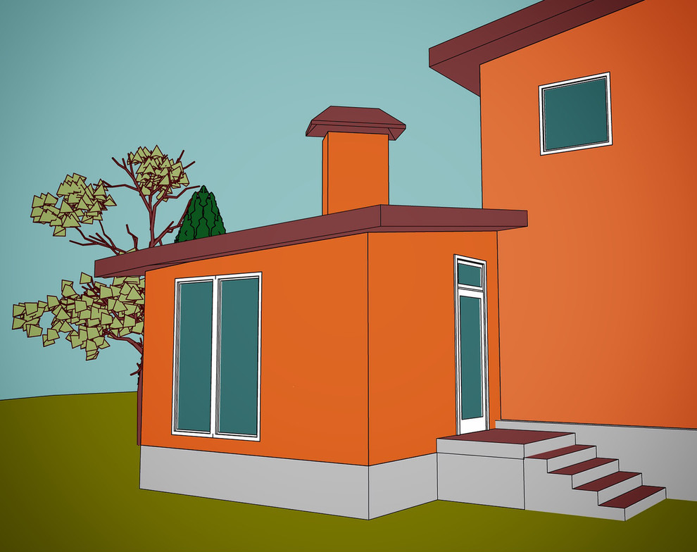 Концепция пристройки к частному дому, 2014 г.