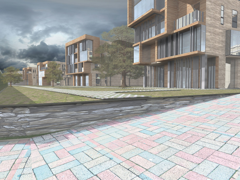 Конкурсный проект жилого комплекса на Серебрянической набережной