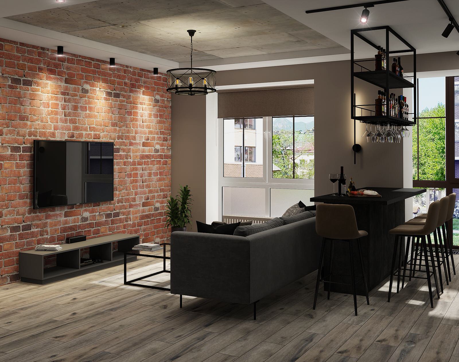 Проект квартиры 93,7 кв.м. г. Пятигорск 2021 год