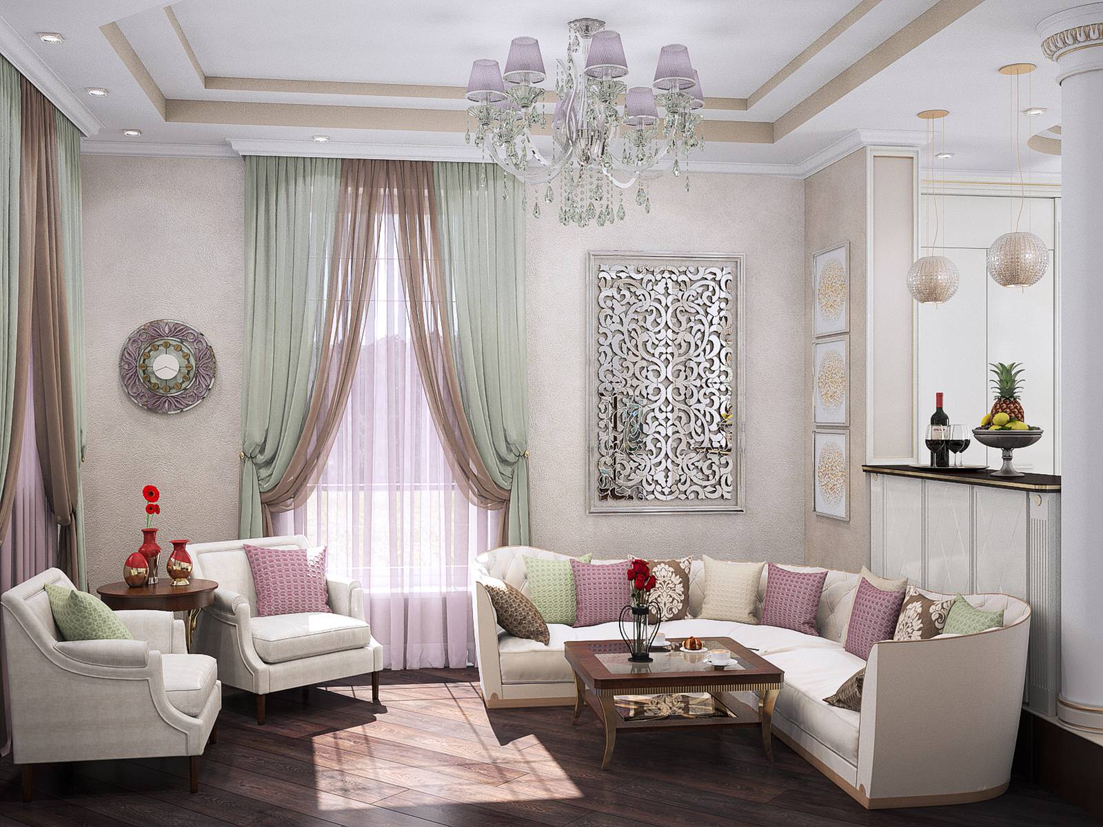 Дизайн-проект интерьера загородного дома в КП Vita Verde, 300 кв м