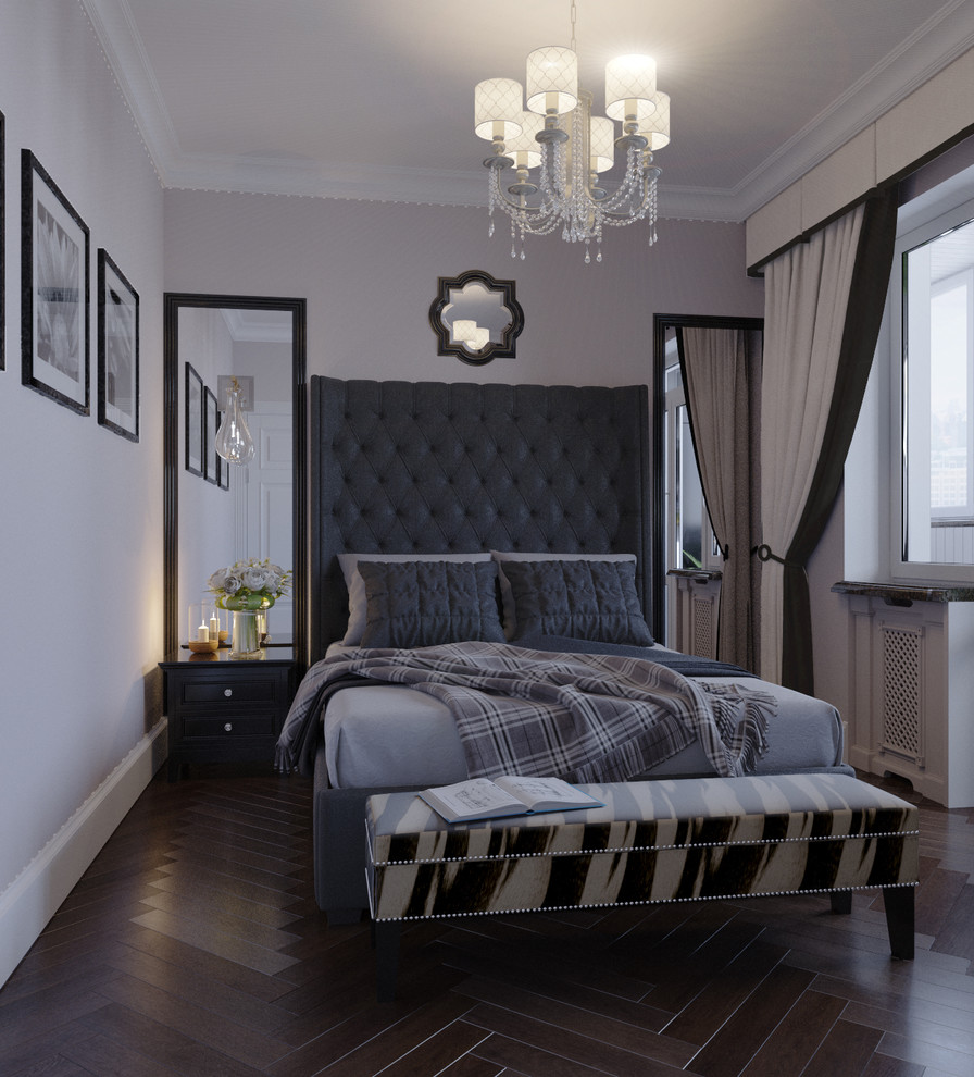 Project of Interiors at private flat at Molodogvardeyskaya Street, Moscow