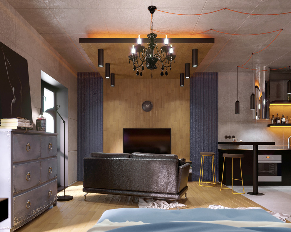 Стим-панк. Квартира студия для мужчины