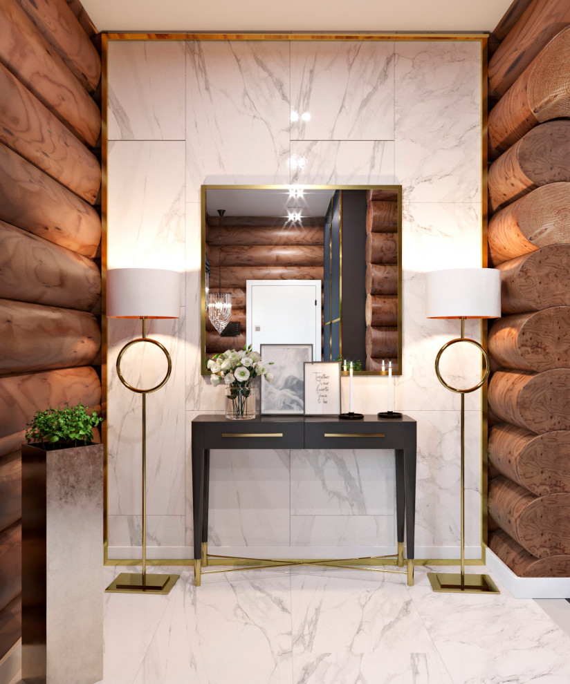 Дизайн-проект загородного дома из дикого бруса