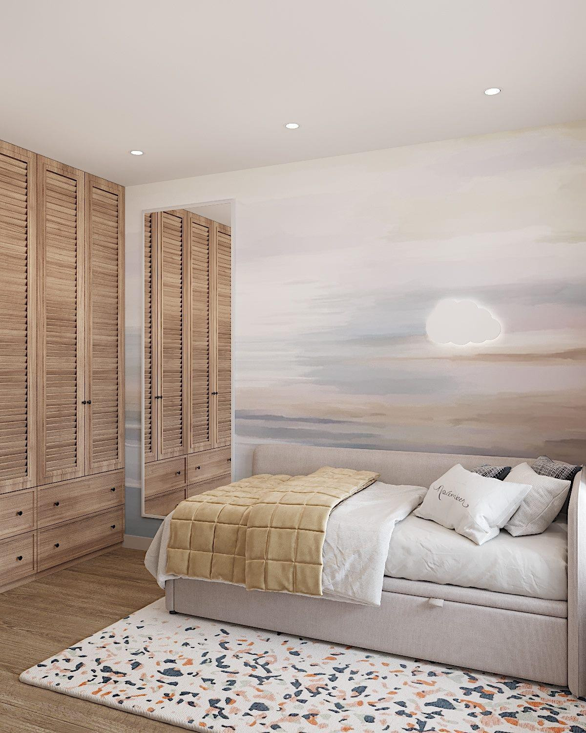 Яркая эклектичная квартира 85м2 в Новороссийске