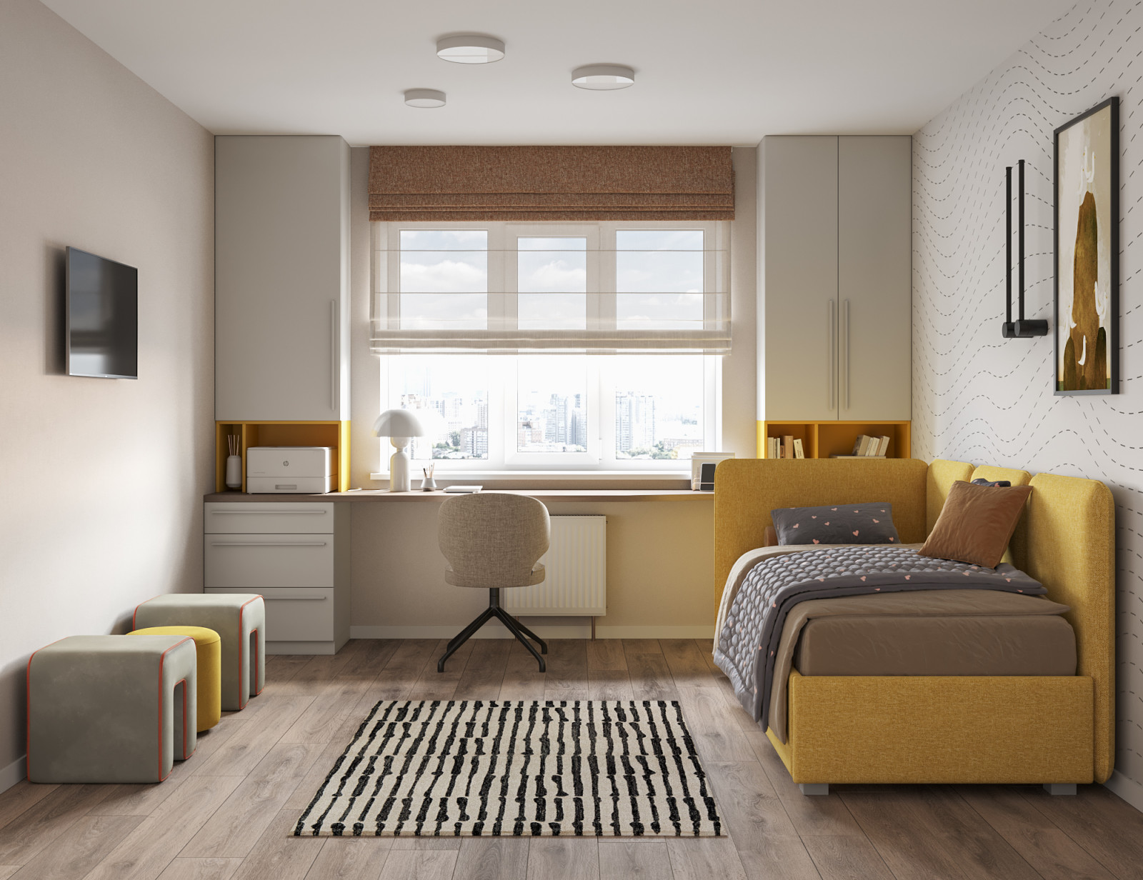 Дизайн 2х комнатной квартиры в ЖК Южный парк