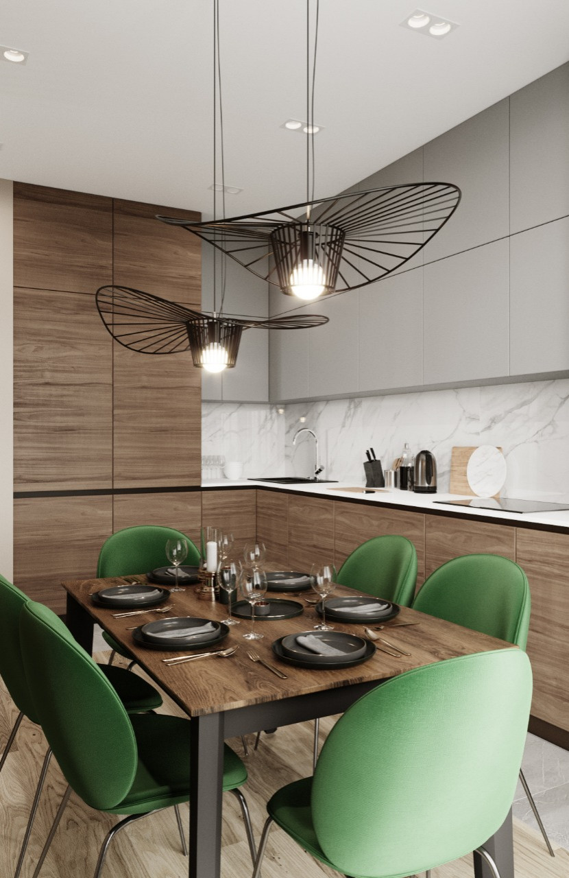 Интерьер дуплекса в КП Федоскино