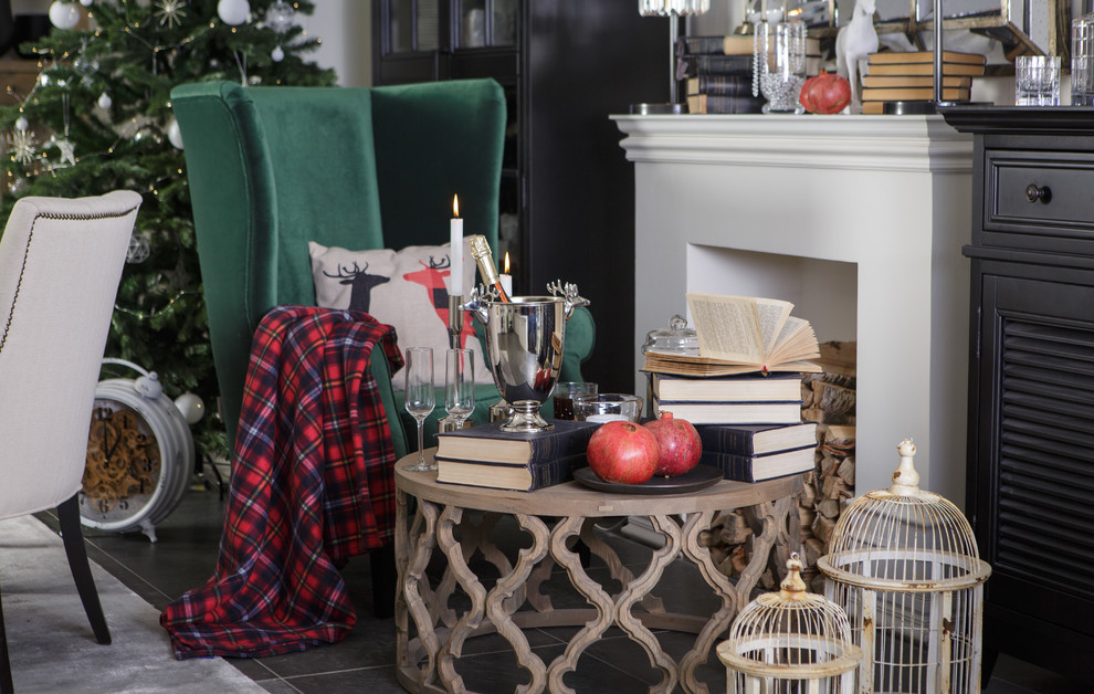 Новогодний интерьер гостиной