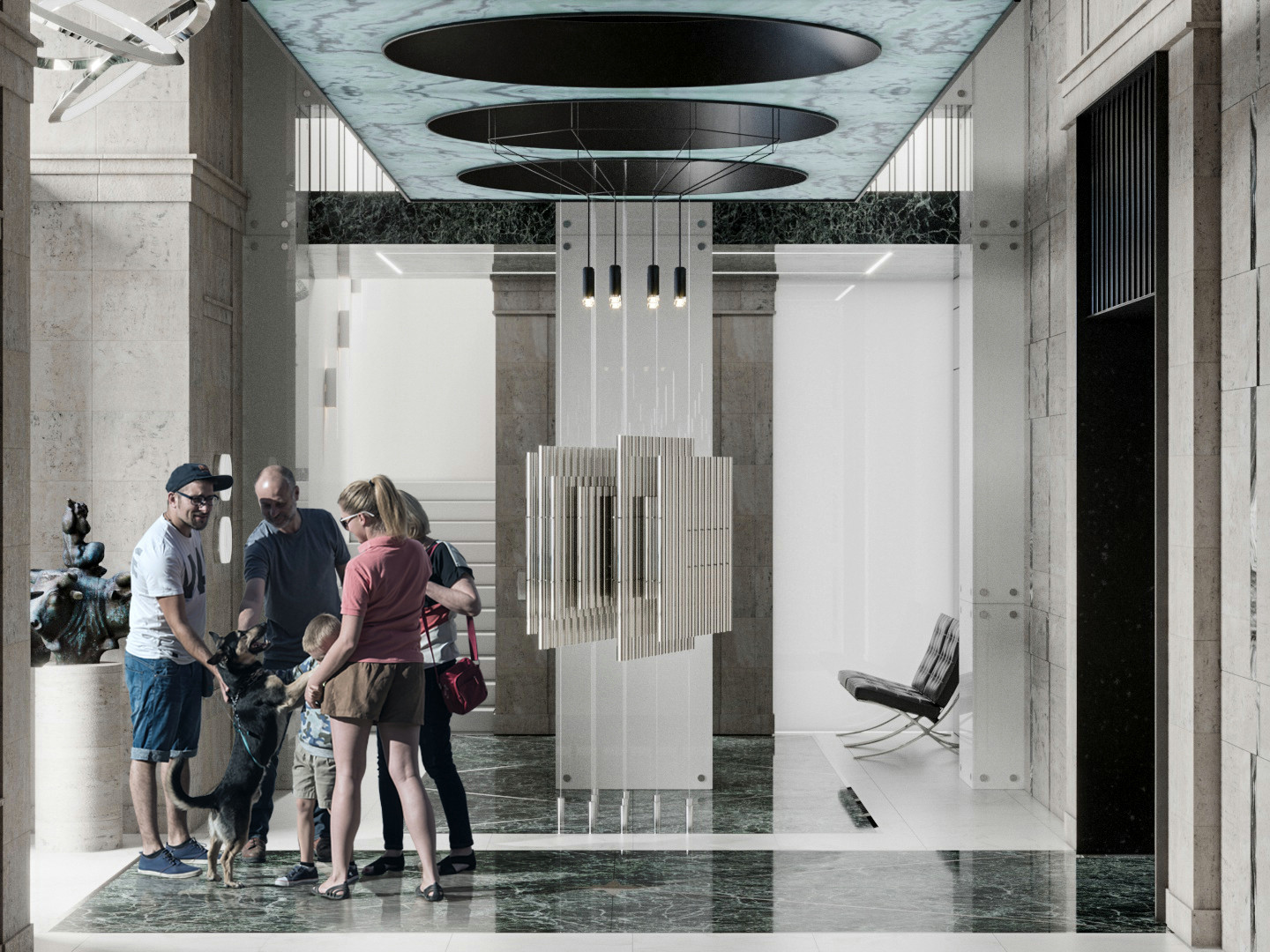 Зонна лобби гостиницы Графский причал