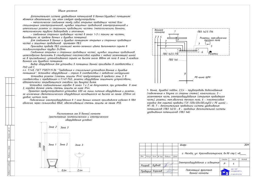 Проект электрики ЖК Наследие