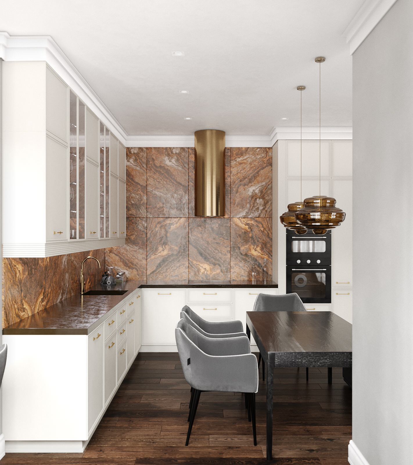 Проект интерьера квартиры в ЖК «Солнечный Олимп»