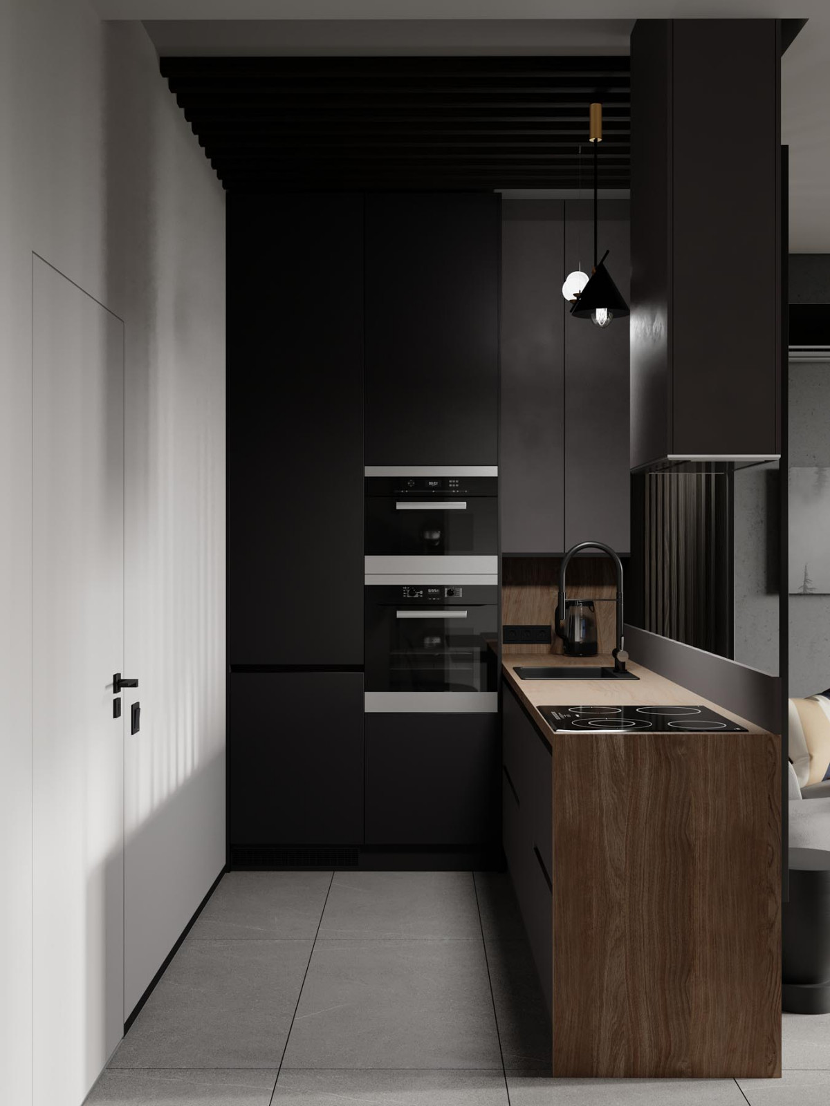 Кухня-гостиная из проекта Дом-Баня