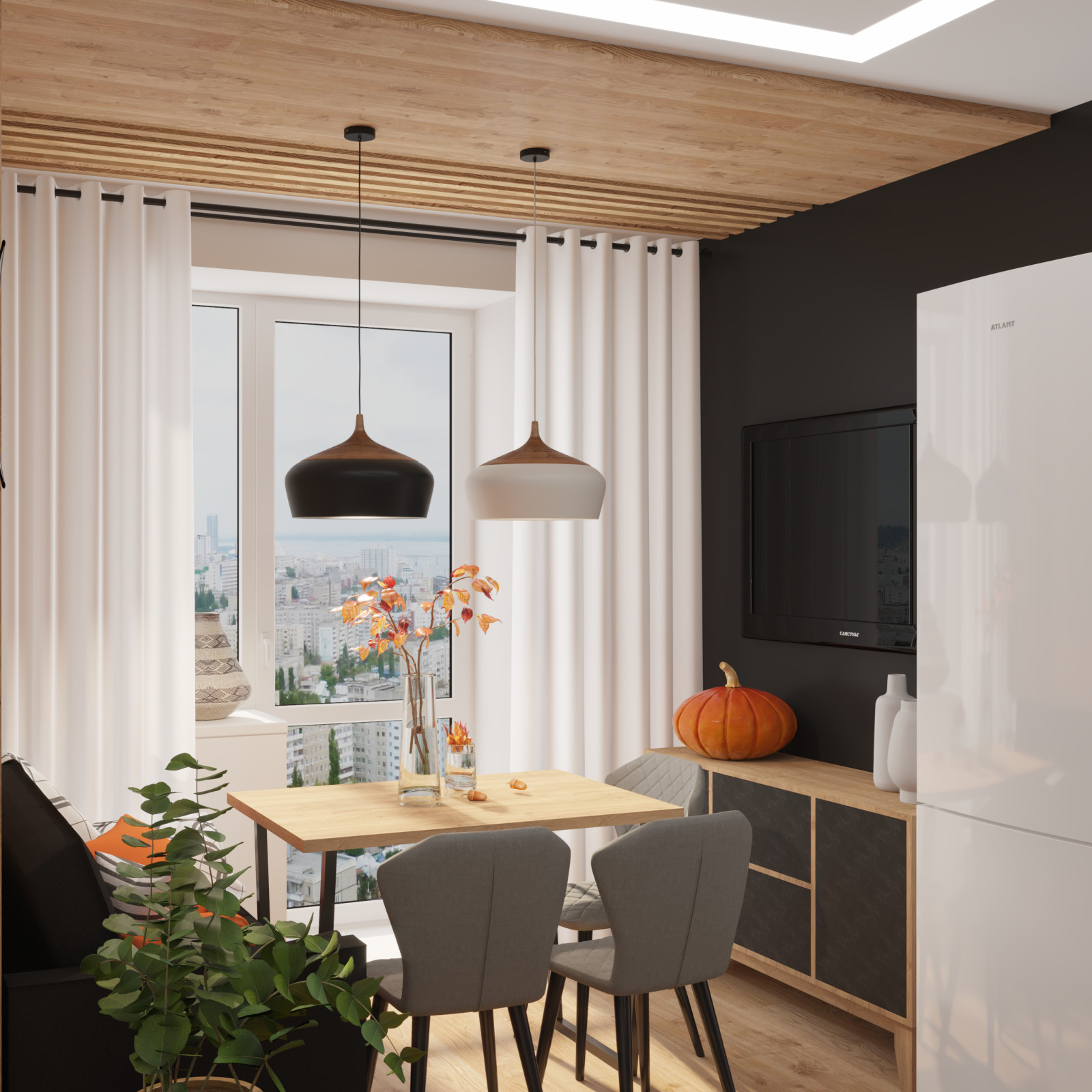 Яркая однокомнатная квартира