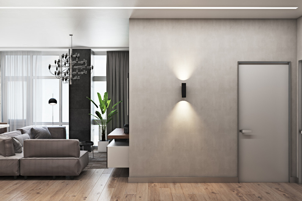 Дизайн интерьера "Многоликость серого"