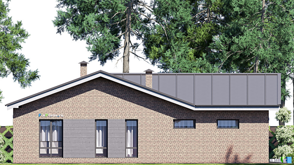 Проект одноэтажного дома 16х14м S140м2 F-18242