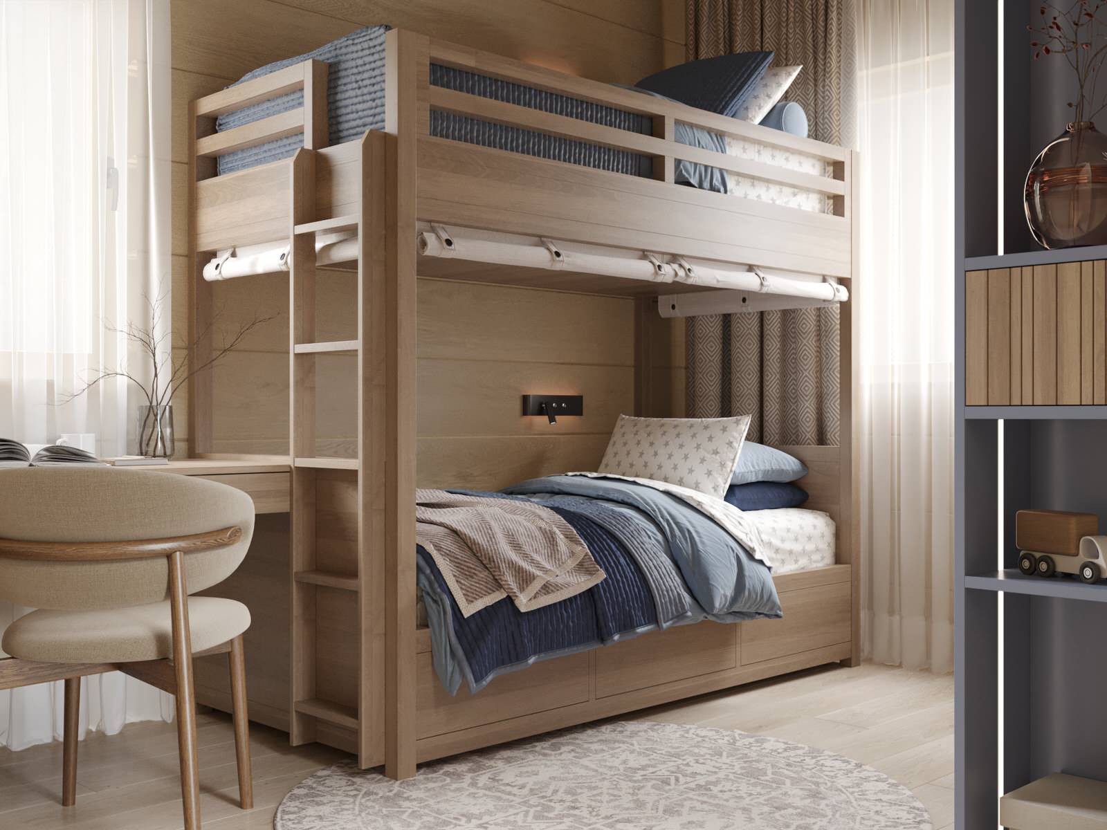 Дизайн интерьера дома из клееного бруса