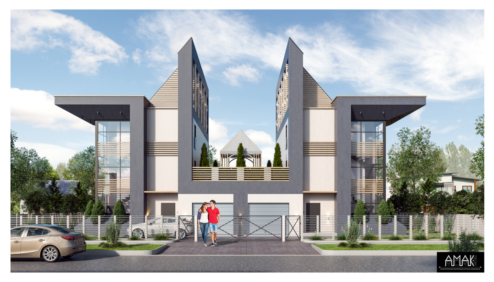 Ракурс на главный фасад